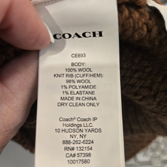 Coach Brown Crewneck Sweater with Penguin Design - Picture 4 of 5